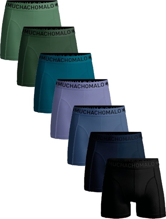 Muchachomalo Heren Boxershorts - 7 Pack - Maat M - 95% Katoen - Mannen Onderbroeken