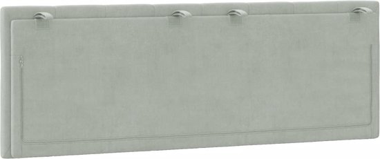 vidaXL-Coussin de tête de lit-120-cm-velours-gris clair