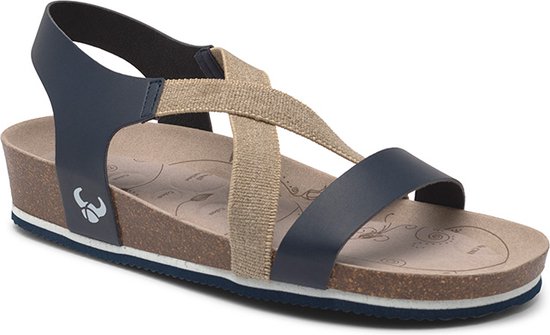 Suecos Syren sandalen dames maat 41 - blauw - comfortabel - schokabsoberend - antibacterieel - flexibele zool - sleehak