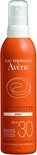 Oranje spuitbus Avène zonbescherming, SPF 30, 'HAUTE PROTECTION HIGH PROTECTION SPRAY', waterresistent.