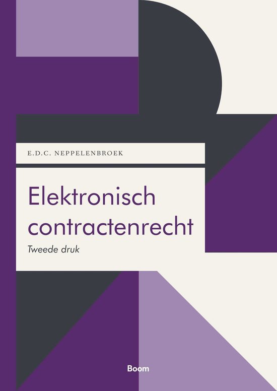 Boom Juridische studieboeken - Elektronisch contractenrecht - cover