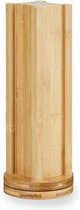 Kinvara Koffie cup/capsule houder/dispenser - bamboe hout - voor 36 cups - D11 x H34 cm - Geschikt voor Nespresso cups