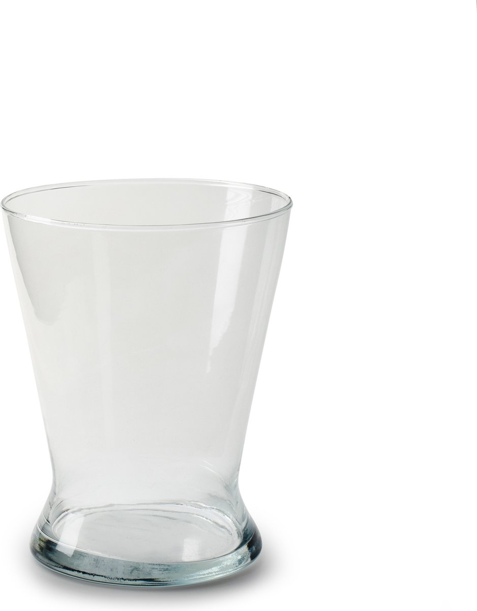 Jodeco Bloemenvaas Xana - helder transparant - glas - 15,5 x 19 cm