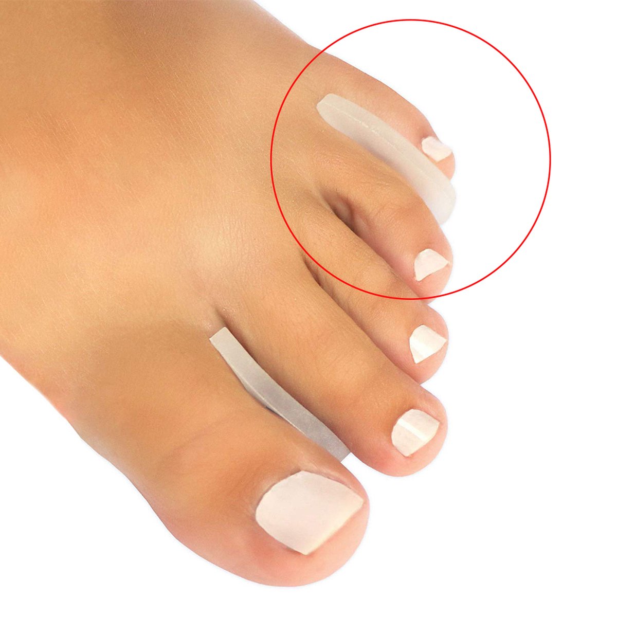 Goedkoopste Medical Brace Siliconen Teenspreider Kleine Teen |Teenverdelers | 1 Paar | Maat S