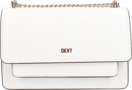 DKNY Bryant Chain Flap Cbody optic white/gold