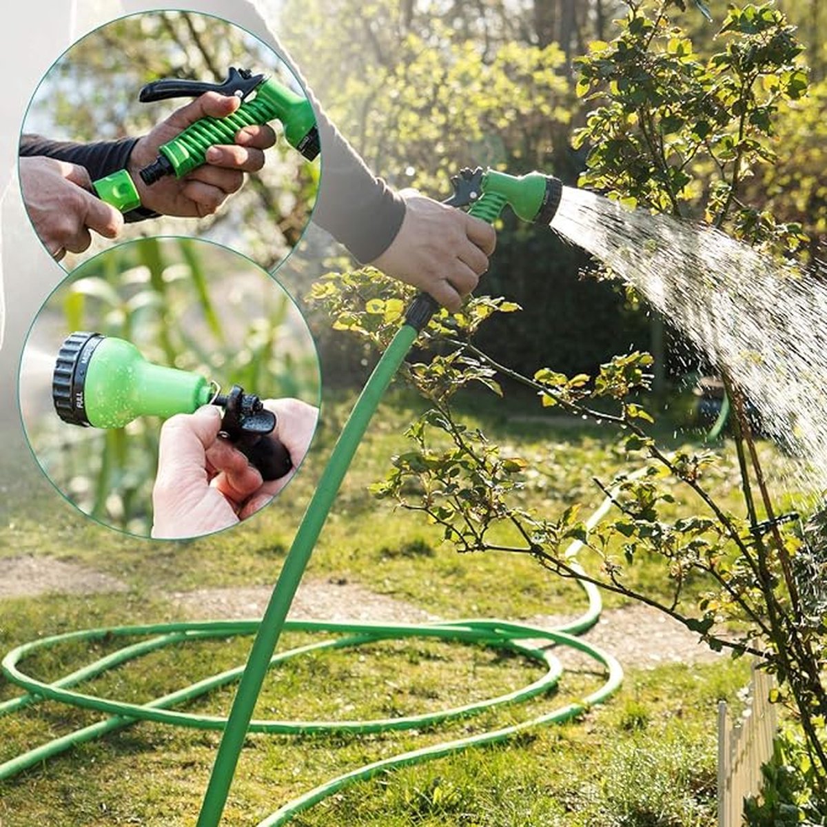 premium tuinslang in professionele kwaliteit - waterslang / garden hose 2.5-7.5 m – foto 2