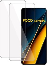 2x Screenprotector geschikt voor Poco X6 Pro Screenprotector – Gehard Glas - Proteqt+