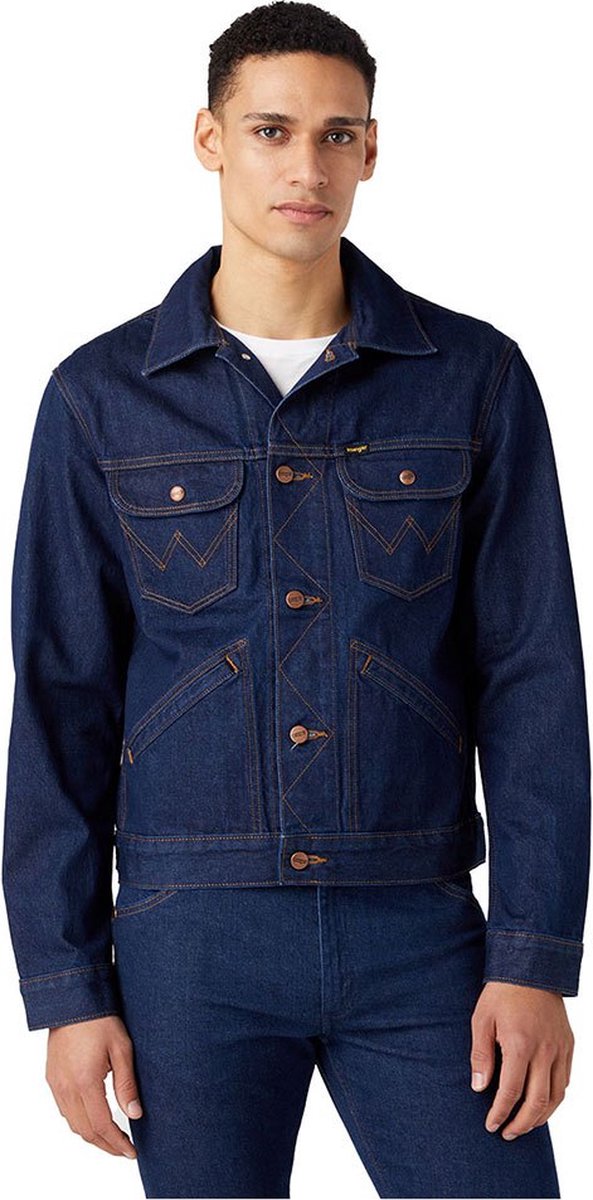 Wrangler 124mj Spijkerjas 2XL Man Rinsed