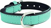 Hondenhalsband Gloria 30 cm Gestoffeerd Leer Blauw