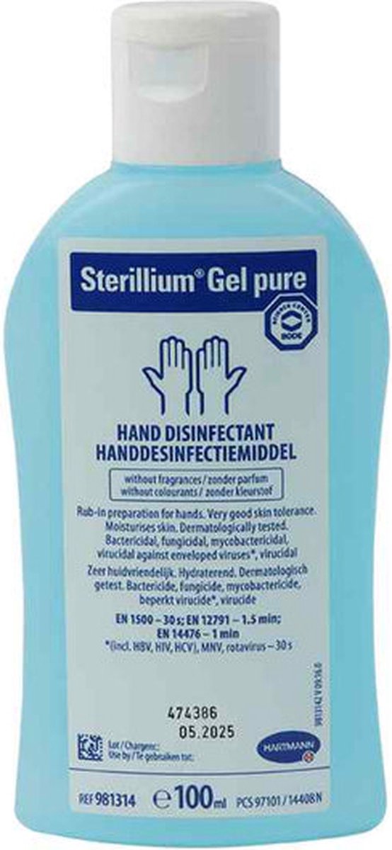 Goedkoopste Sterillium Pure Desinfectant Gel 100ml (981314)- 20 x 1 stuks voordeelverpakking