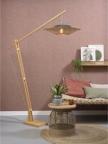 GOOD&MOJO Vloerlamp Kalimantan - Bamboe - 175x60x207cm - Scandinavisch,Bohemian - Staande lampen voor Woonkamer - Slaapkamer