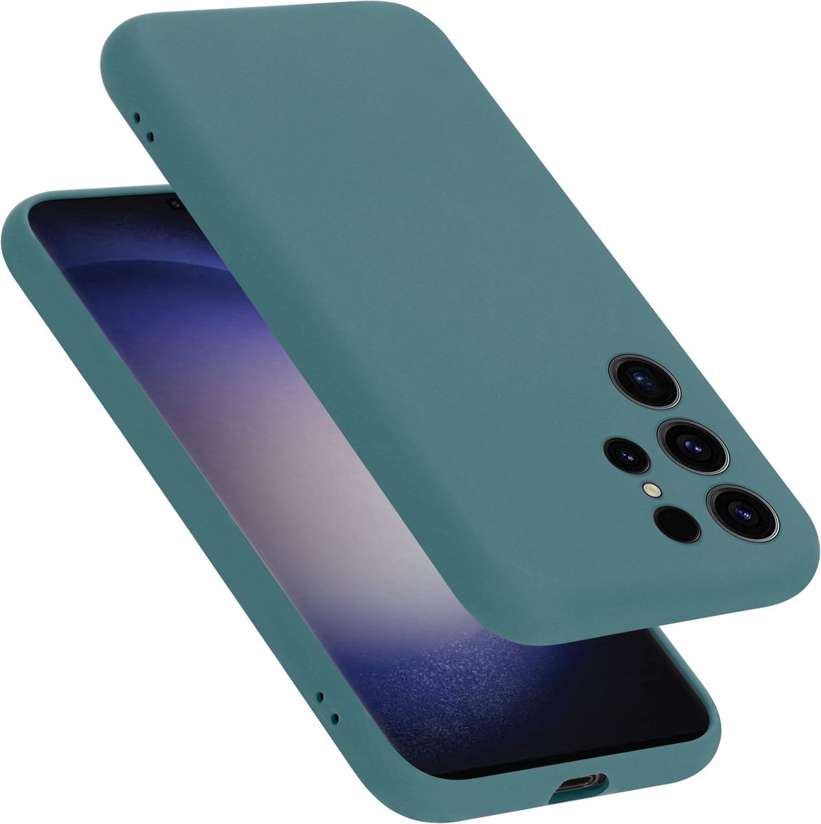 Cadorabo Hoesje geschikt voor Samsung Galaxy S24 ULTRA in LIQUID GROEN - Beschermhoes gemaakt van flexibel TPU silicone Case Cover