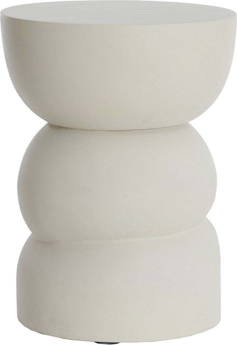 Bijzettafel AZALIO - Ø35x45cm - Wit