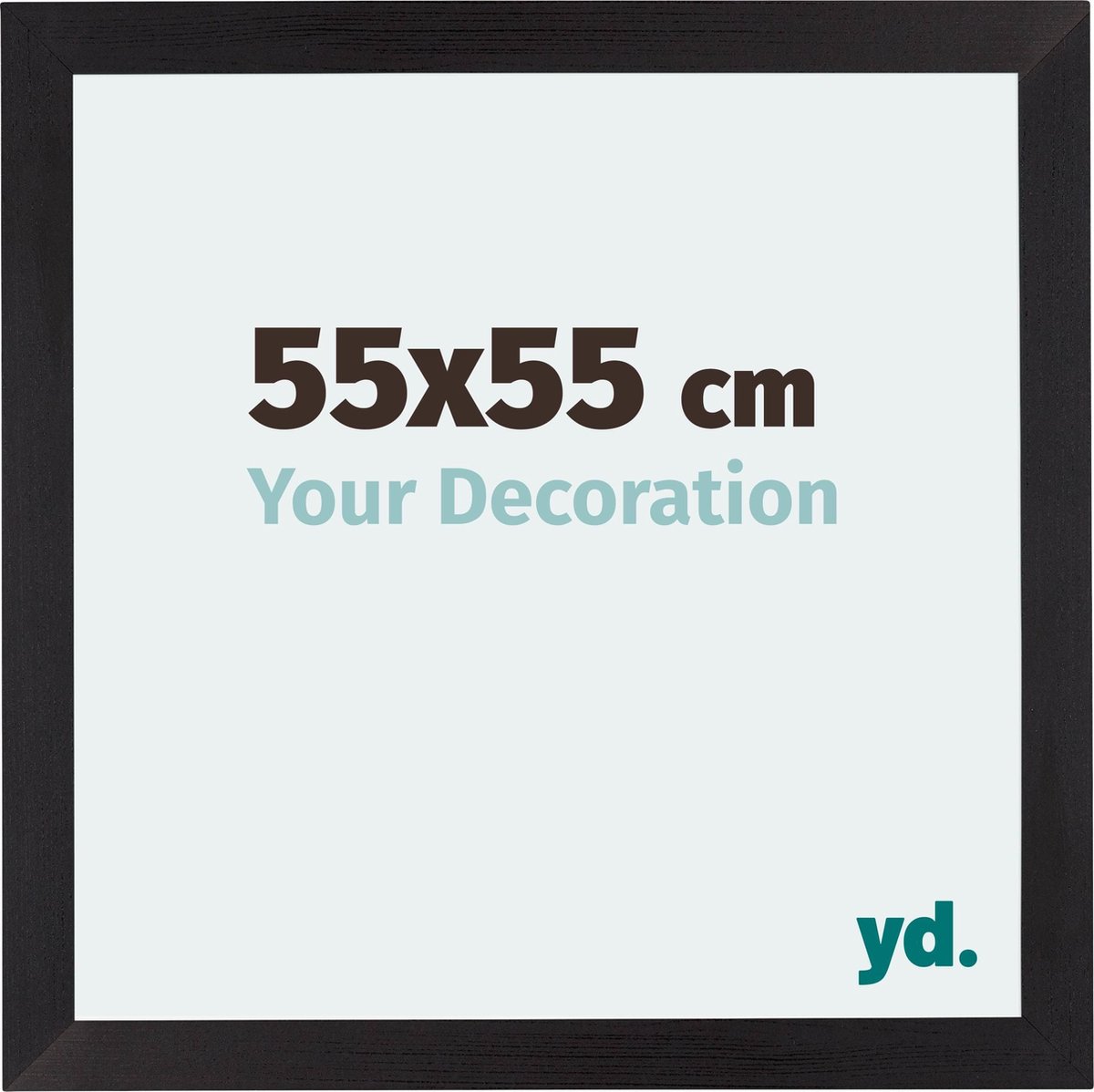 yd. Your Decoration - Fotolijst 55x55 cm - MDF - Zwart Houtnerf - Mura