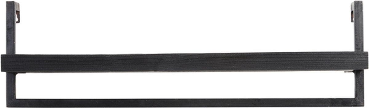 Wandplank MADDISON - 80x15x24cm - Zwart