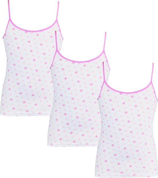 Beeren 3-Pack Meisjes hemden Love Roze maat 104