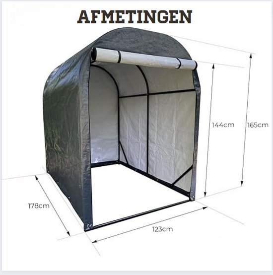 Grote Fietsenstalling Tent - Monster Shop NL