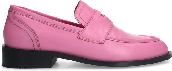 Sacha - Dames - Roze leren penny loafers - Maat 38