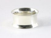 Brede gladde hoogglans zilveren ring - 12 mm - maat 21.5