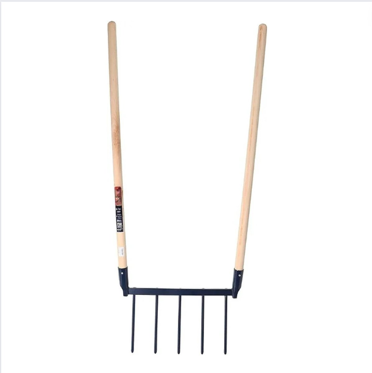 Woelvork - Spitvork met Brede Tanden voor Sneller Werk - Mestvork met Ergonomische Lange Steel - 5 Tanden