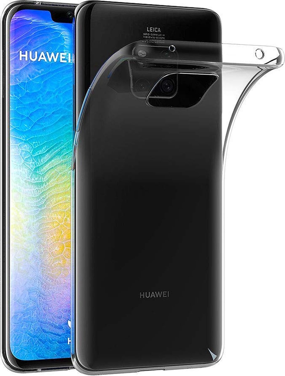 Hoesje voor Huawei Mate 20 Pro backcover Shockproof siliconen Transparant