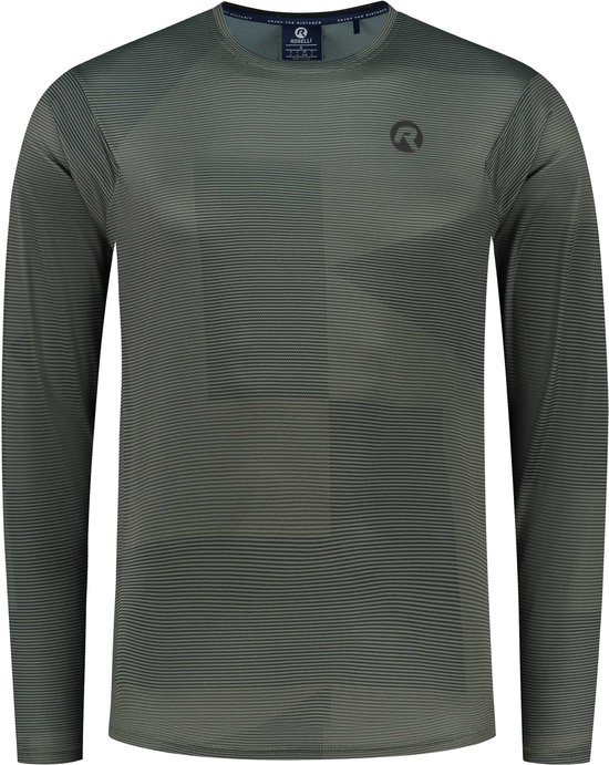 Rogelli ADVNTR Core MTB Shirt Heren - Lange Mouwen - Groen / Zwart - Maat L