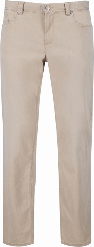 Alberto - Pipe Broek Denim Bruin Beige - Heren - Maat W 36 - L 30 - Regular-fit