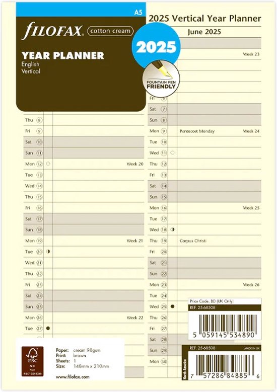 Foto: Aanvulling navulling a5 dotted pastel gekleurd notitiepapier voor o a filofax clipbook of vultera planners 60 vel 80 g m