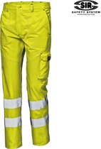 SIR SAFETY MISTRAL Hi-Vis Werkbroek HEREN Veiligheidsbroek Geel - Reflecterend - Met Kniezak - Versterkte Zakken - EN ISO 20471