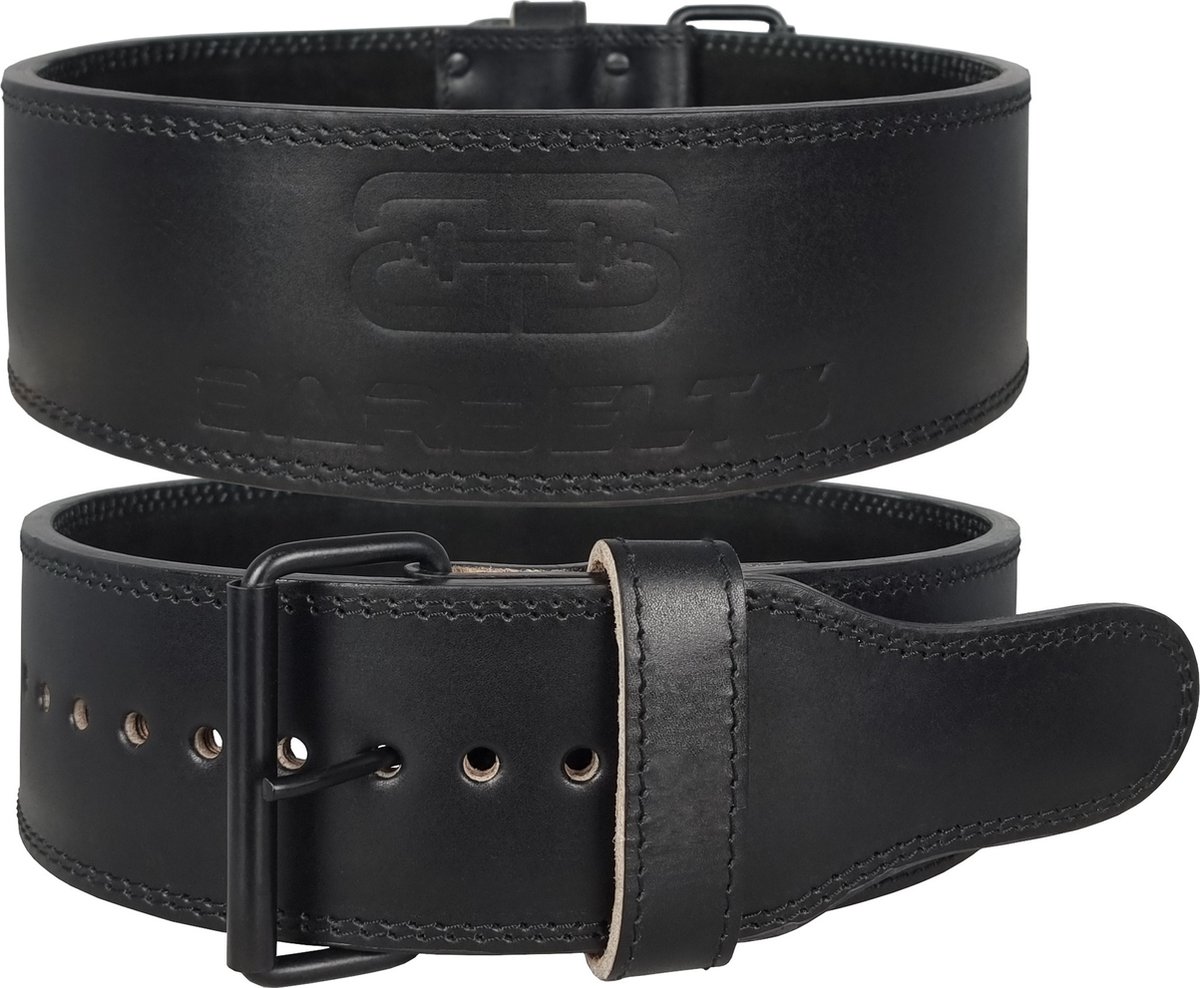 Barbelts powerlift riem 10mm - weightlifting belt - zwart – XS