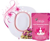 URlife® - Vaginale Stoombad- Vaginale Gezondheid- Yoni Steam- Vaginale Verzorging + Reiniging- Vagina Douche / Bad- Inklapbaar Bidet- Postpartum