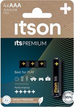 ITSON, itsPREMIUM AAA alkaline battery, pack of 4, LR03IPR/4CP