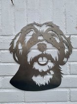 Metalen Hond - De Boomer - Wanddecoratie van metaal