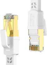 DrPhone CAT8 Patch Kabel - Ethernetkabel - 40Gbps 2000Mhz - High Speed Rj45 Internet Netwerkkabel – Wit – 3M