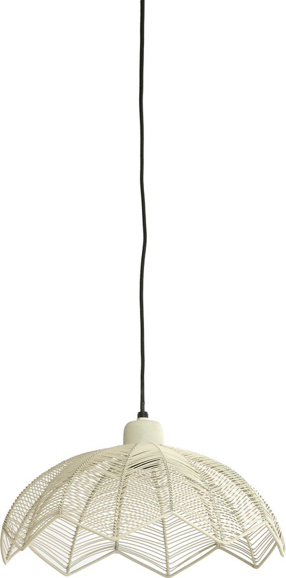 Light & Living - Hanglamp ESPELO - Ø35x15cm - Wit