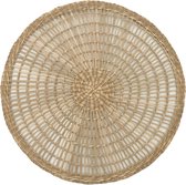 Kave Home - Palau lot de 2 abat-jour simples ronds fibres naturelles finition naturelle 38x38cm