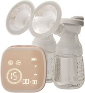 Bol.com Fuegobird dubbele borstkolf - draadloze dubbele elektrische borstkolf - 100% BPA-vrij - oplaadbare batterij - inclusief ... aanbieding