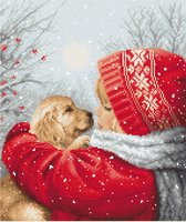 Leti Stitch Christmas Hugs borduren (pakket) L8019
