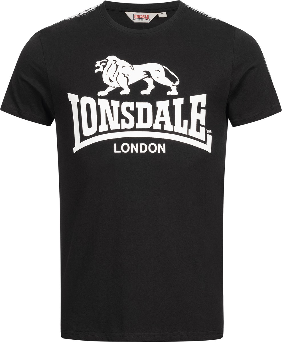 Lonsdale T-shirt Bies Sheviock Zwart - Maat: L
