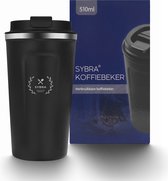 Koffiebeker zwart - 510ml - coffee mug - koffiebekers to go - thermosbeker