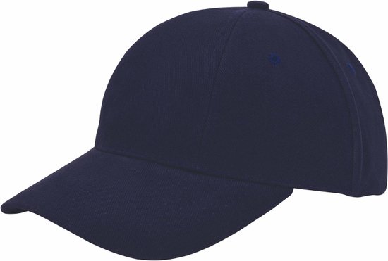 Benza Luxe Turned Brushed Baseball Cap Baseballcap - Donkerblauw
