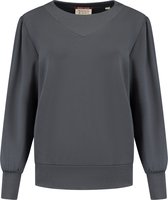 Scotch & Soda Sweat-shirt en modal à empiècement froncé et coutures Pull Femme - Taille XL