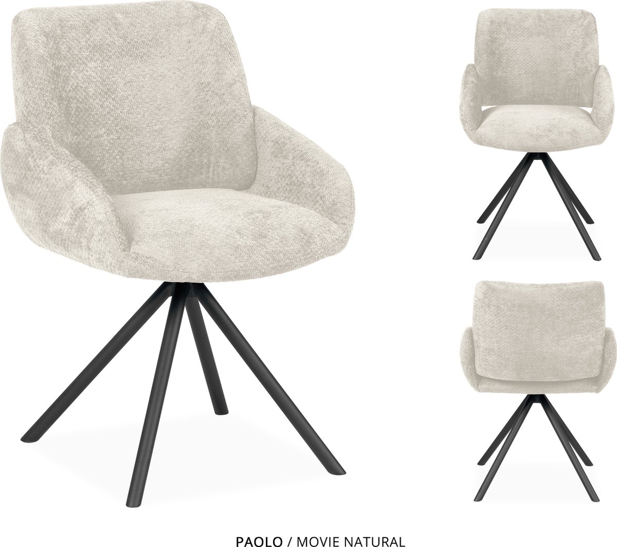 MX Sofa Eetkamer stoel Paolo | kleur: Natural
