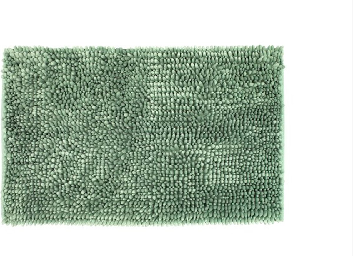 Luxe badmat - mint groen - anti slip - badkamer - 50 x 80 cm