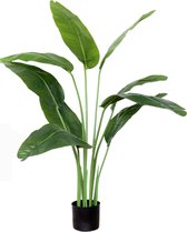 Bananen Kunstplant 120cm | Kunst Bananenplant | Kunstplanten voor Binnen | Grote kunstplant | Bananenboom Kunst