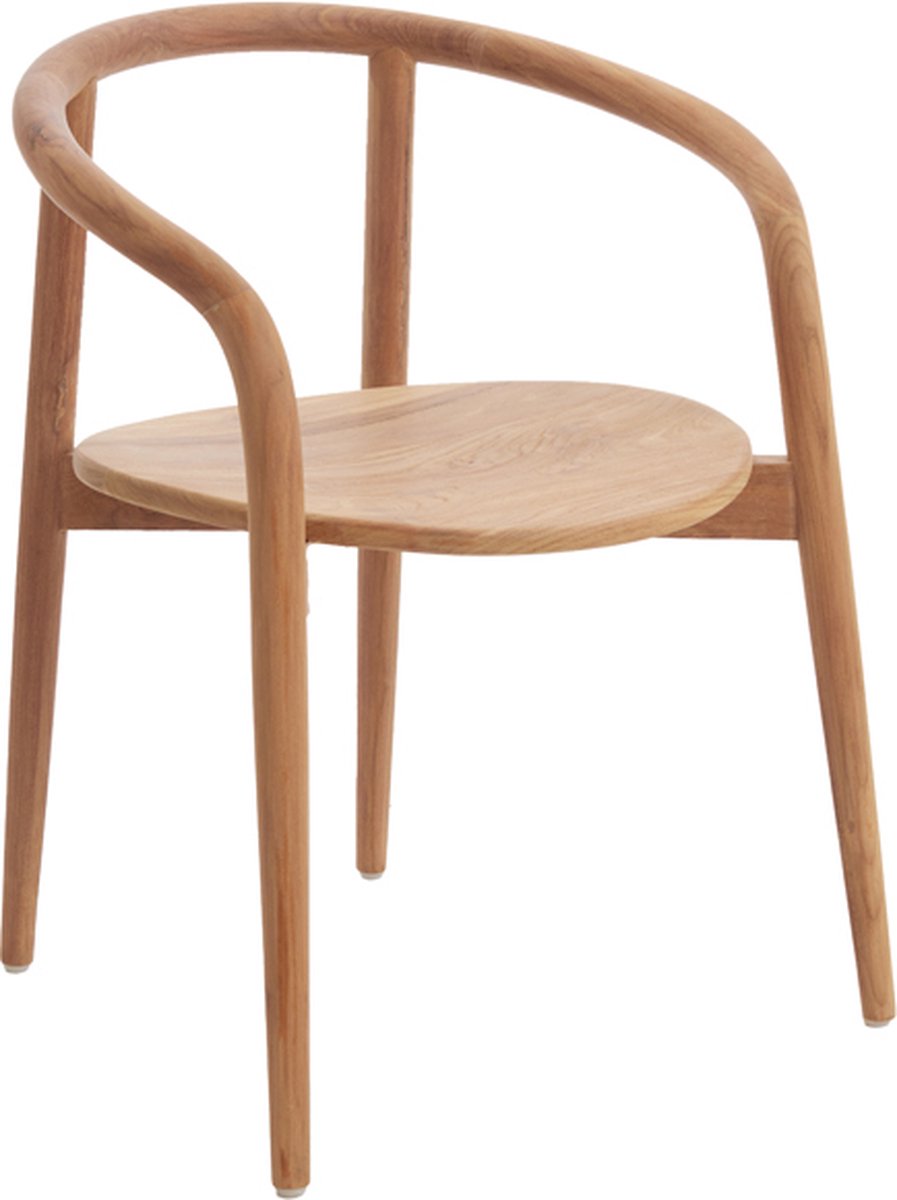 Eetkamerstoel PALCA - 59x53x74cm - Bruin - Set van 2