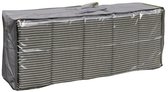 Tuinkussen beschermhoes/opberghoes - waterafstotend - polyester - 125 x 32 x 50 cm