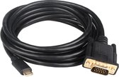 XIB Type C naar VGA 1.8m kabel / Type C to VGA 180cm - Zwart