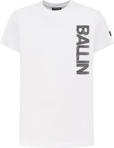 Ballin Amsterdam - Jongens Regular fit T-shirts Crewneck SS - White - Maat 12