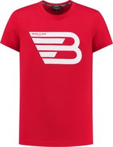 Ballin Amsterdam - Jongens Slim fit T-shirts Crewneck SS - Red - Maat 10